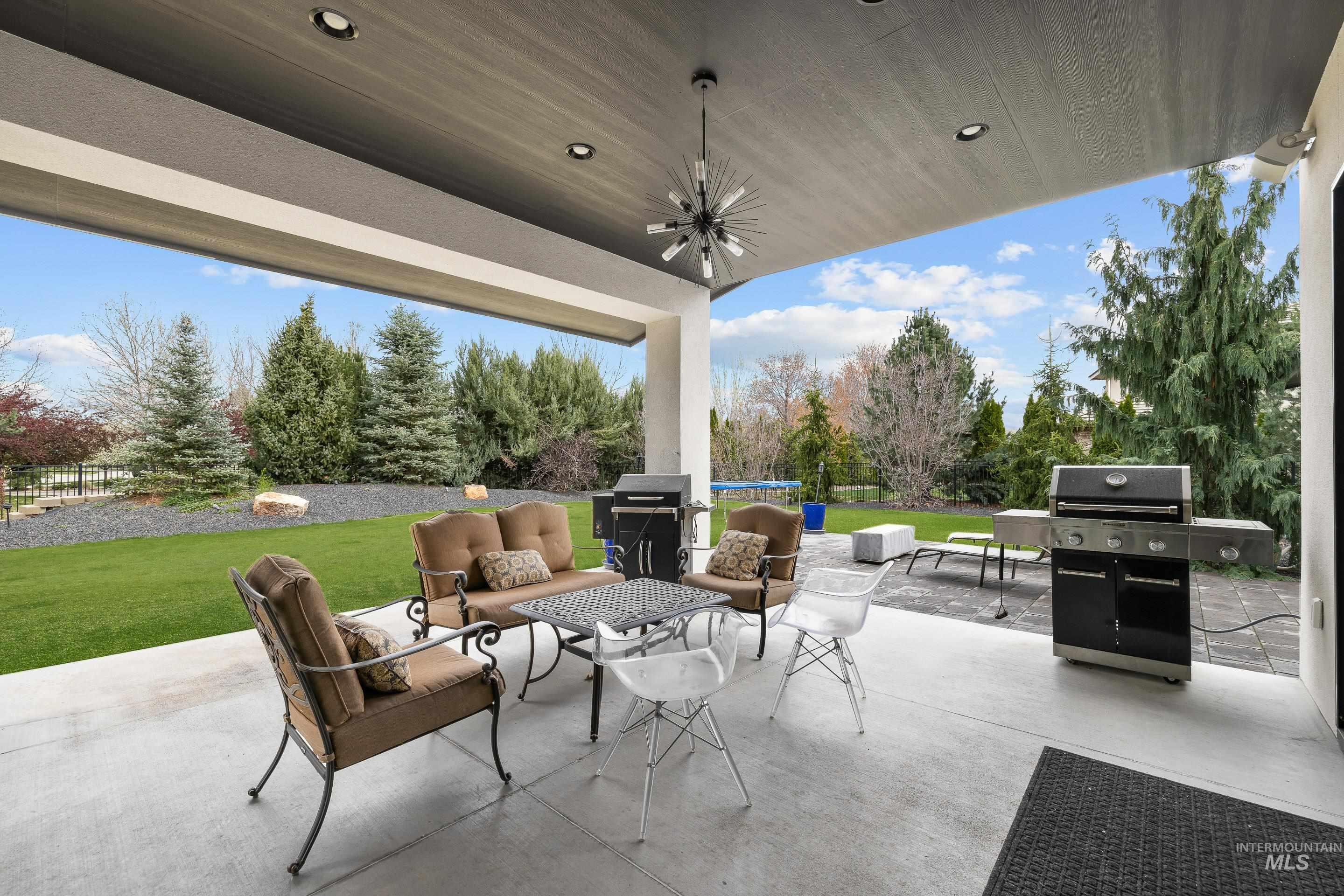 3672 West Red Jade Court Meridian, ID 83646 - Photo 31 of 50 View of patio featuring grilling area and an outdoor lounge area