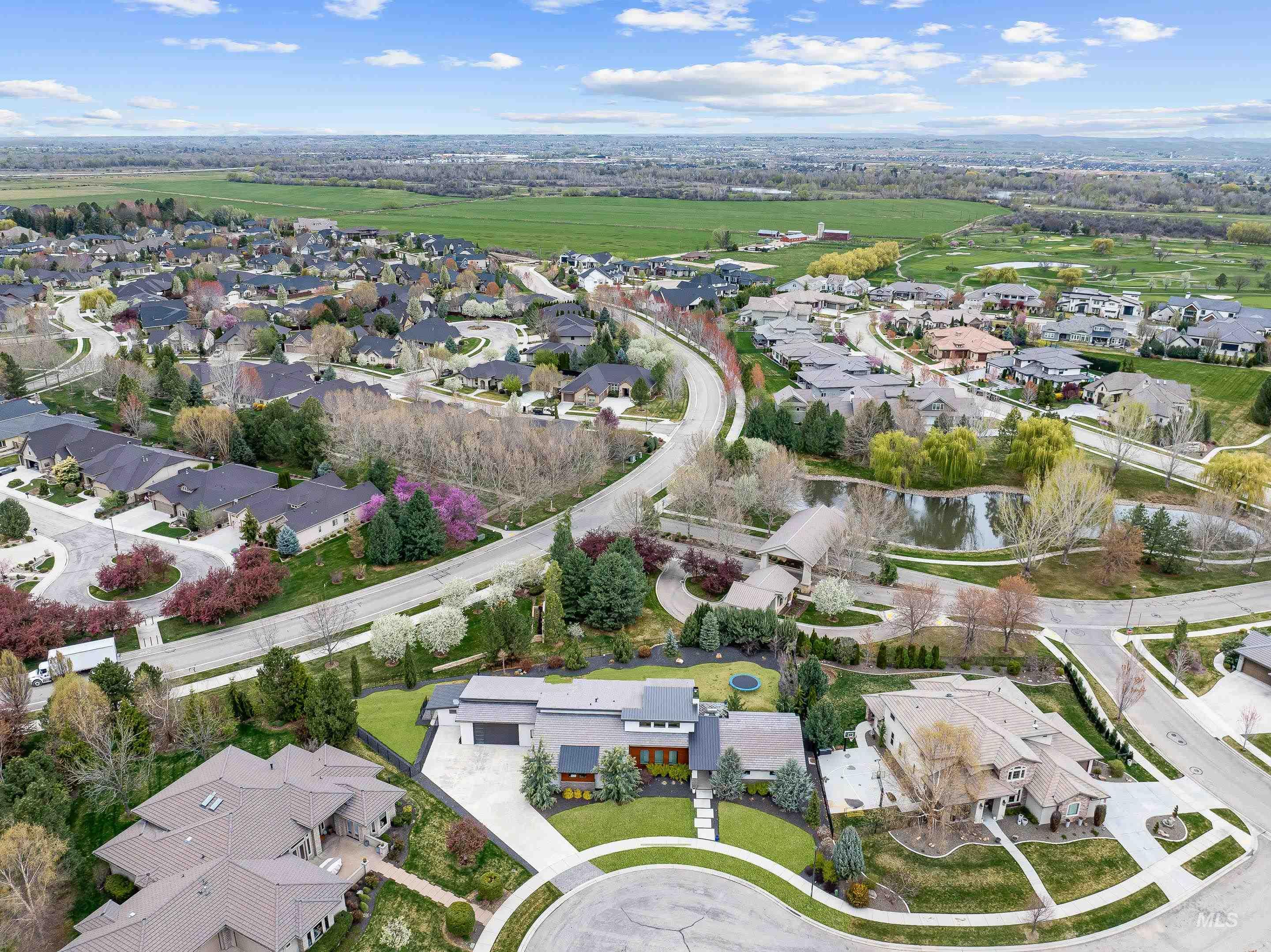 3672 West Red Jade Court Meridian, ID 83646 - Photo 42 of 50 Aerial overview of property's location with nearby suburban area