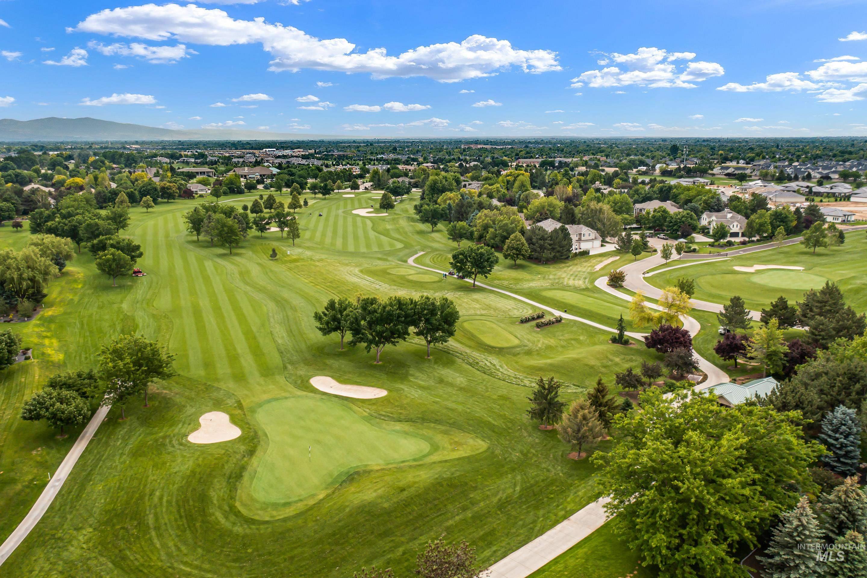 3672 West Red Jade Court Meridian, ID 83646 - Photo 47 of 50 Aerial perspective of suburban area with a golf club
