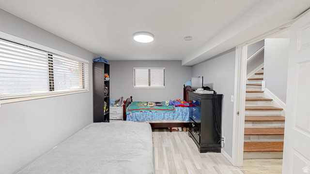 630 1100 West Provo, UT 84601 - Photo 27 of 64 Recessed lighting illuminating a spacious room with light wood-finish flooring