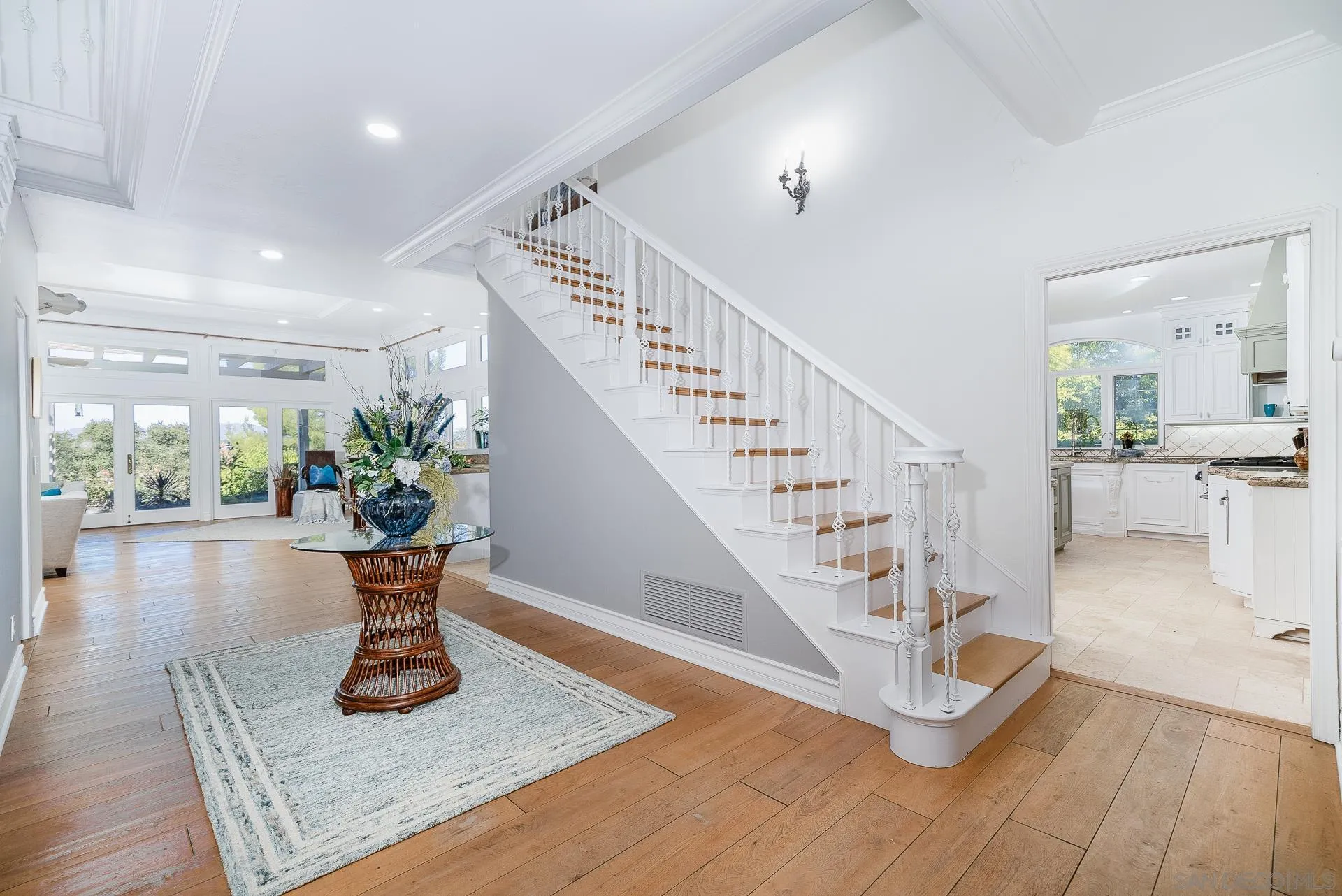 5 Rollingview Lane Fallbrook, CA 92028 - Photo 30 of 74 a view of entryway and hall with wooden floor