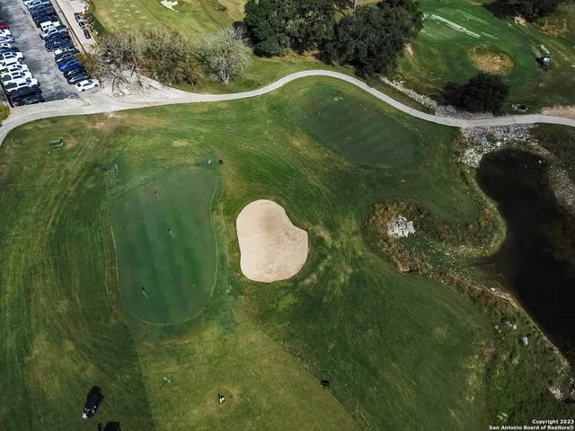 a view of a green yard