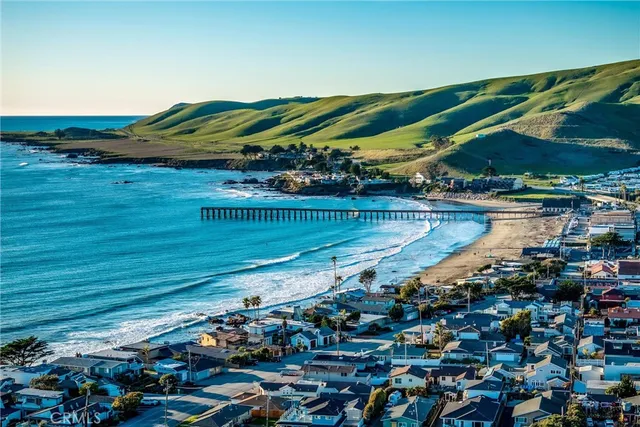 an aerial view of a city