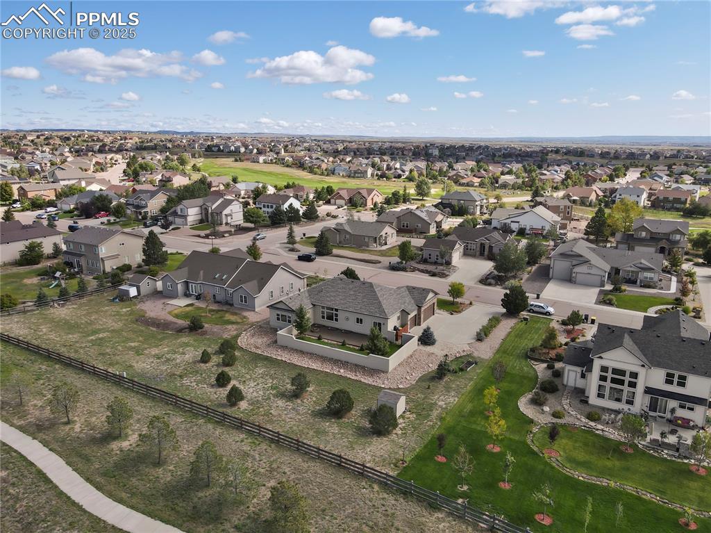 10530 Pictured Rocks Drive Peyton, CO 80831 - Photo 47 of 50 an aerial view of residential houses with outdoor space