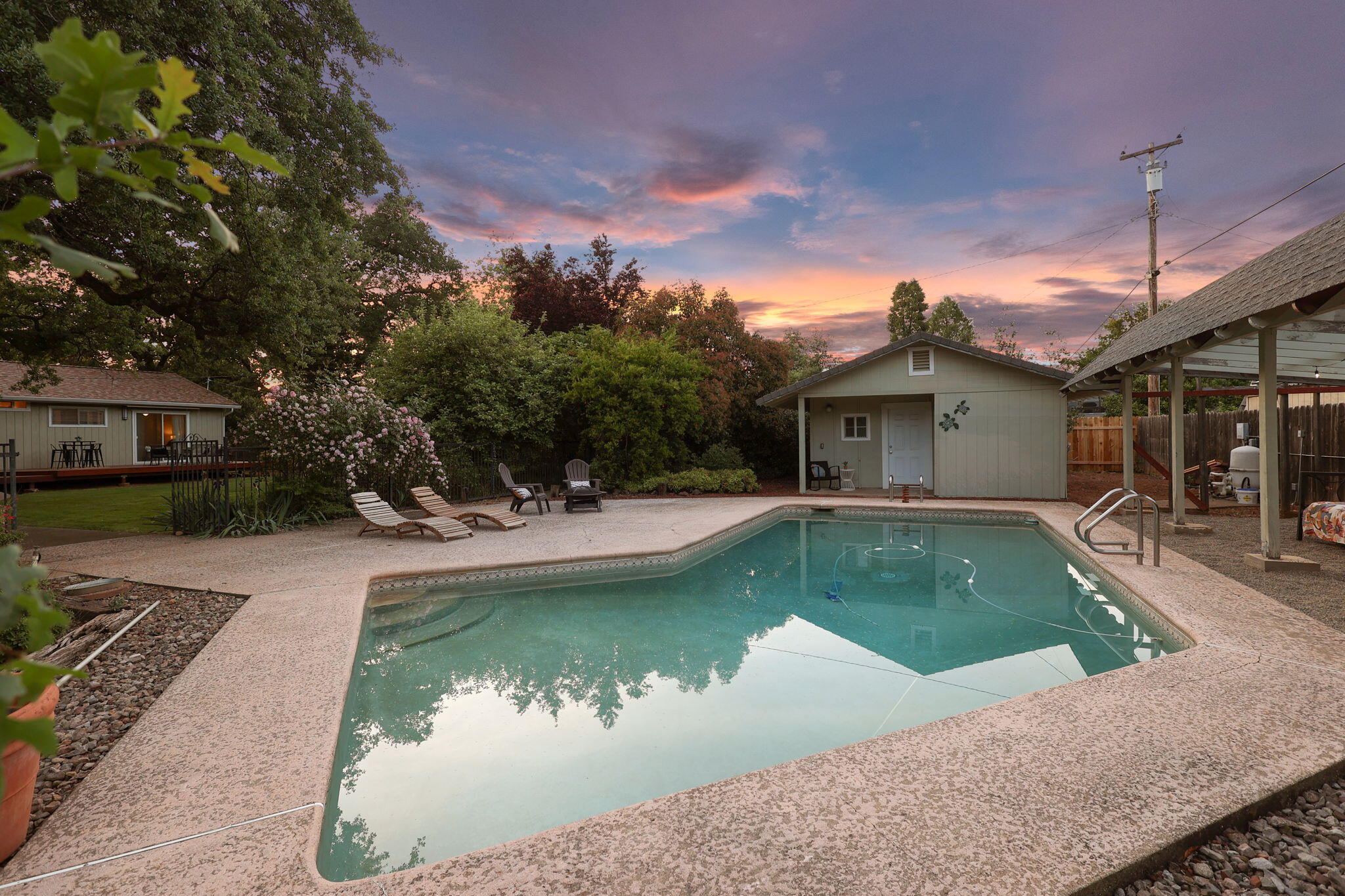 7057 Riata Drive Redding, CA 96002 - Photo 72 of 98 Evenings Spent Poolside