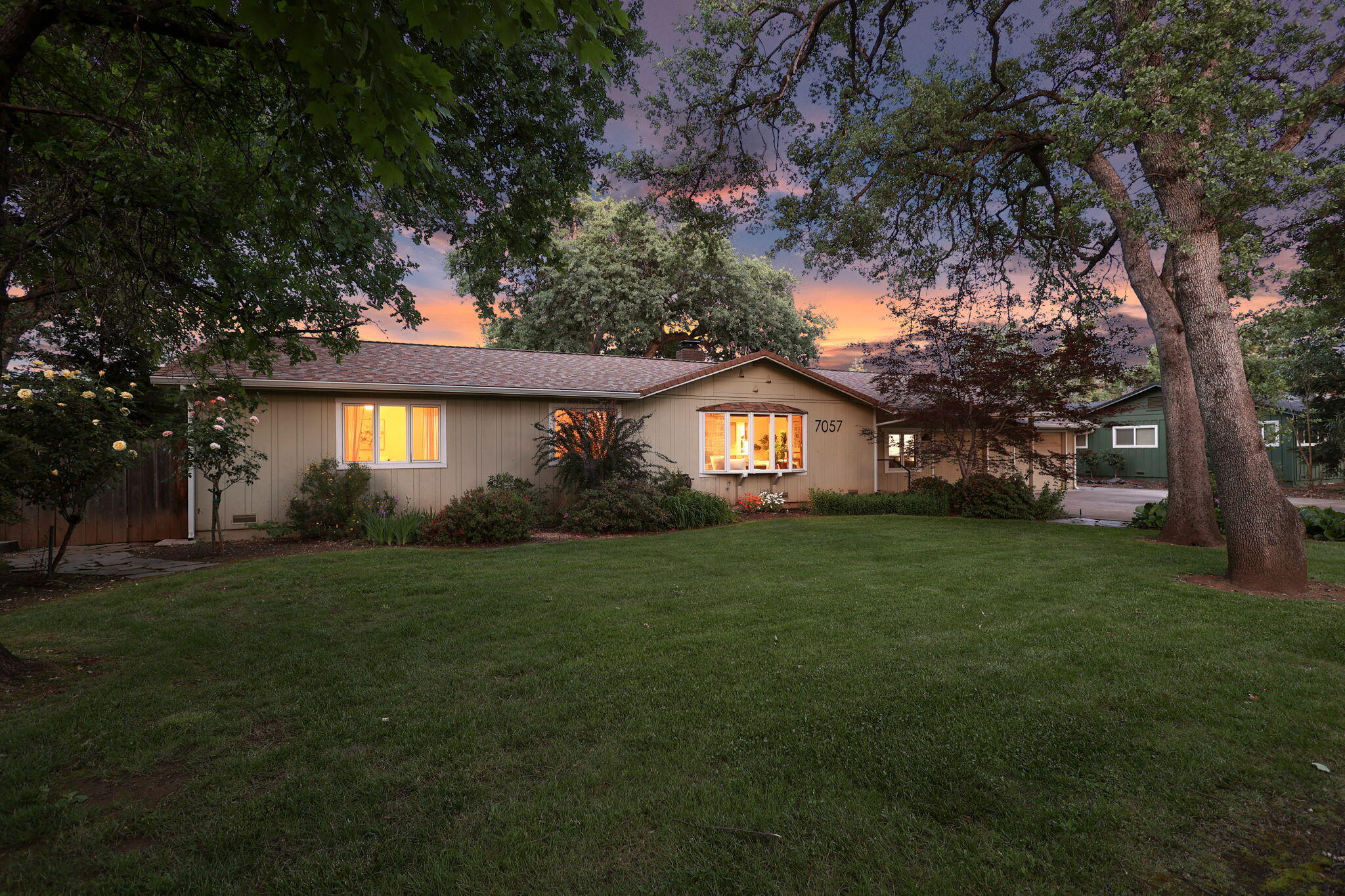 7057 Riata Drive Redding, CA 96002 - Photo 85 of 98 Front at Twilight