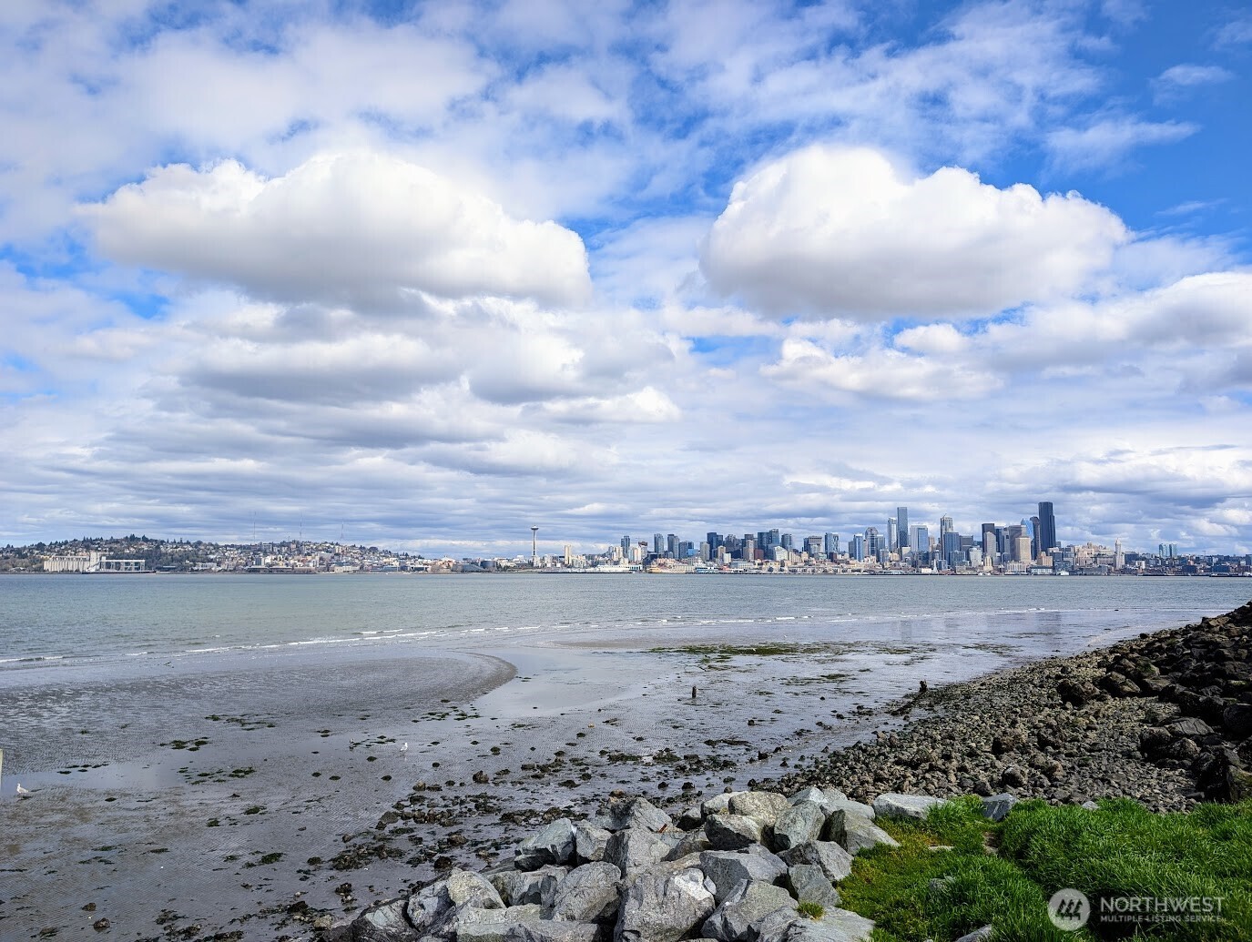 1156 Alki Avenue Southwest, Unit 201 Seattle, WA 98116 - Photo 35 of 40 a view of beach and city