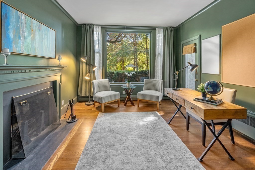 7 Turtle Lane Dover, MA 02030 - Photo 16 of 34 a living room with furniture and a fireplace