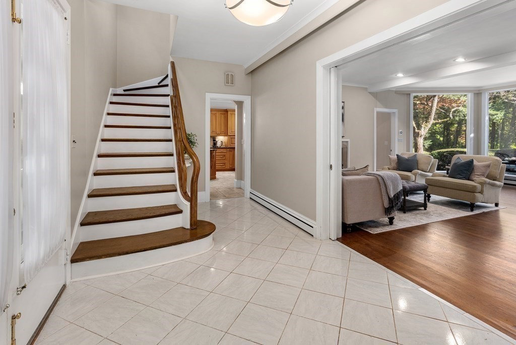 7 Turtle Lane Dover, MA 02030 - Photo 4 of 34 a view of entryway and hall with wooden floor