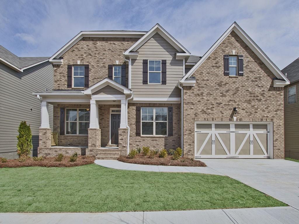 249 Randy Way Dallas, GA 30132 - Photo 1 of 1 front view of house with a yard