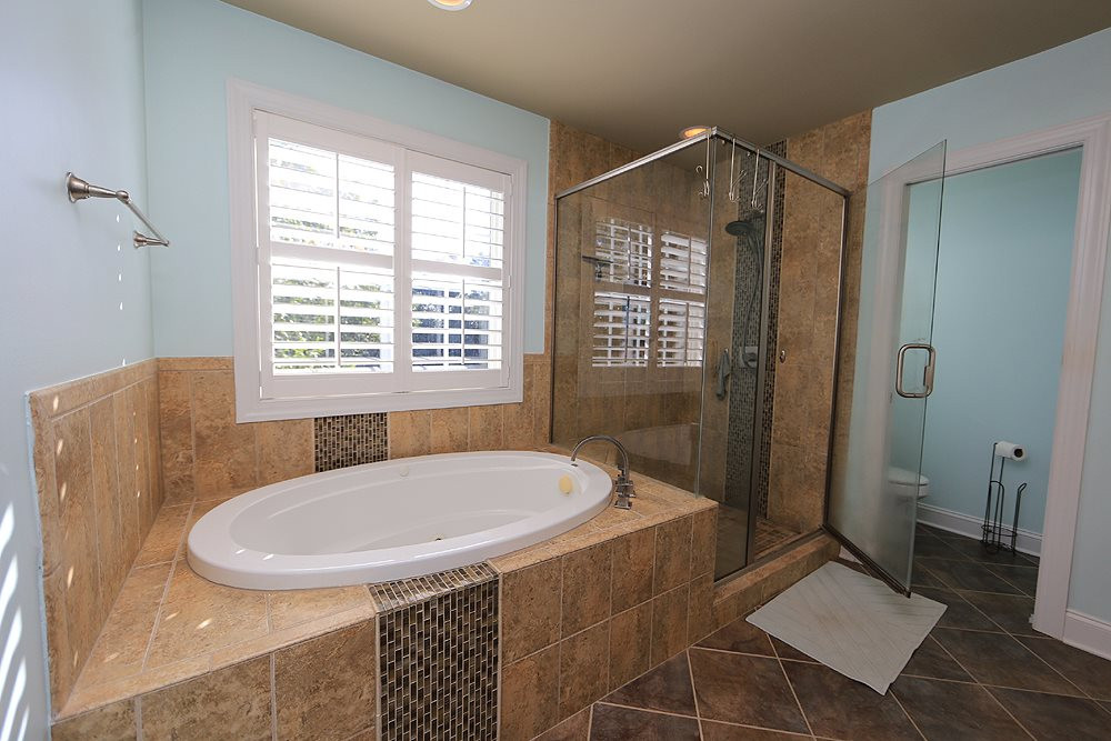1721 Bayleaf Trail Raleigh, NC 27614 - Photo 18 of 30 Whirlpool tub, generous shower, separate water closet. Master Bath