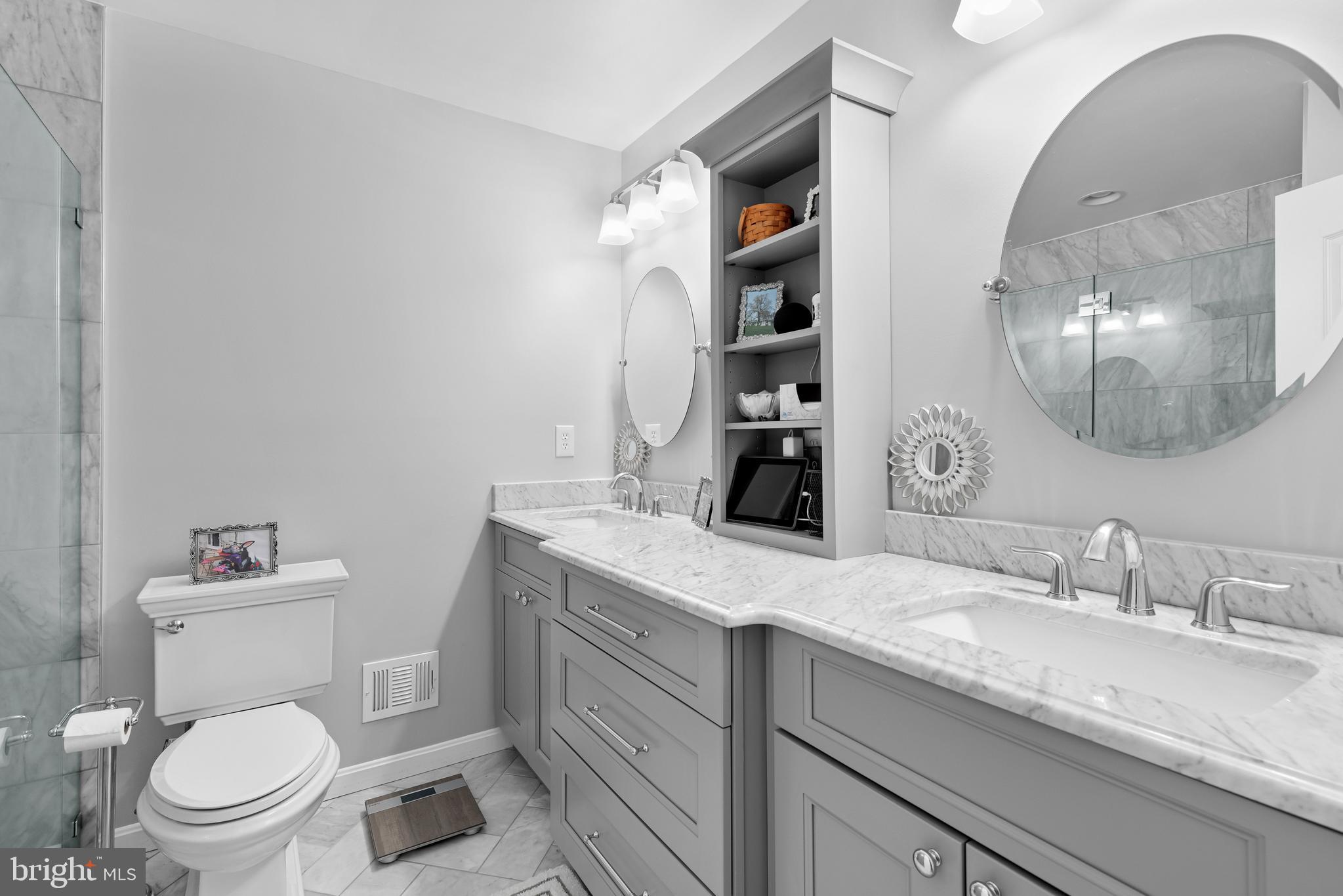 1845 Biltmore Street Northwest Washington, DC 20009 - Photo 16 of 21 Dual Vanity in Full Bathroom