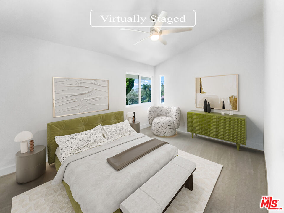 830 Vía Alameda San Dimas, CA 91773 - Photo 4 of 31 a bedroom with a bed wooden floor and window