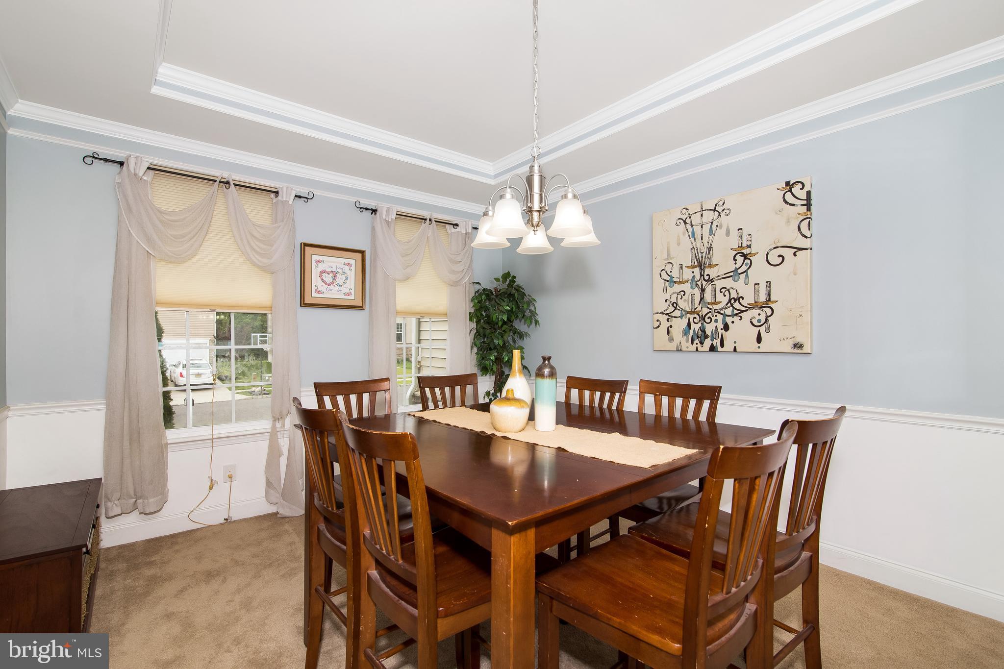 504 Windsor Road Mullica Hill, NJ 08062 - Photo 19 of 48 Formal Dining Room featuring Chair& Crown Molding