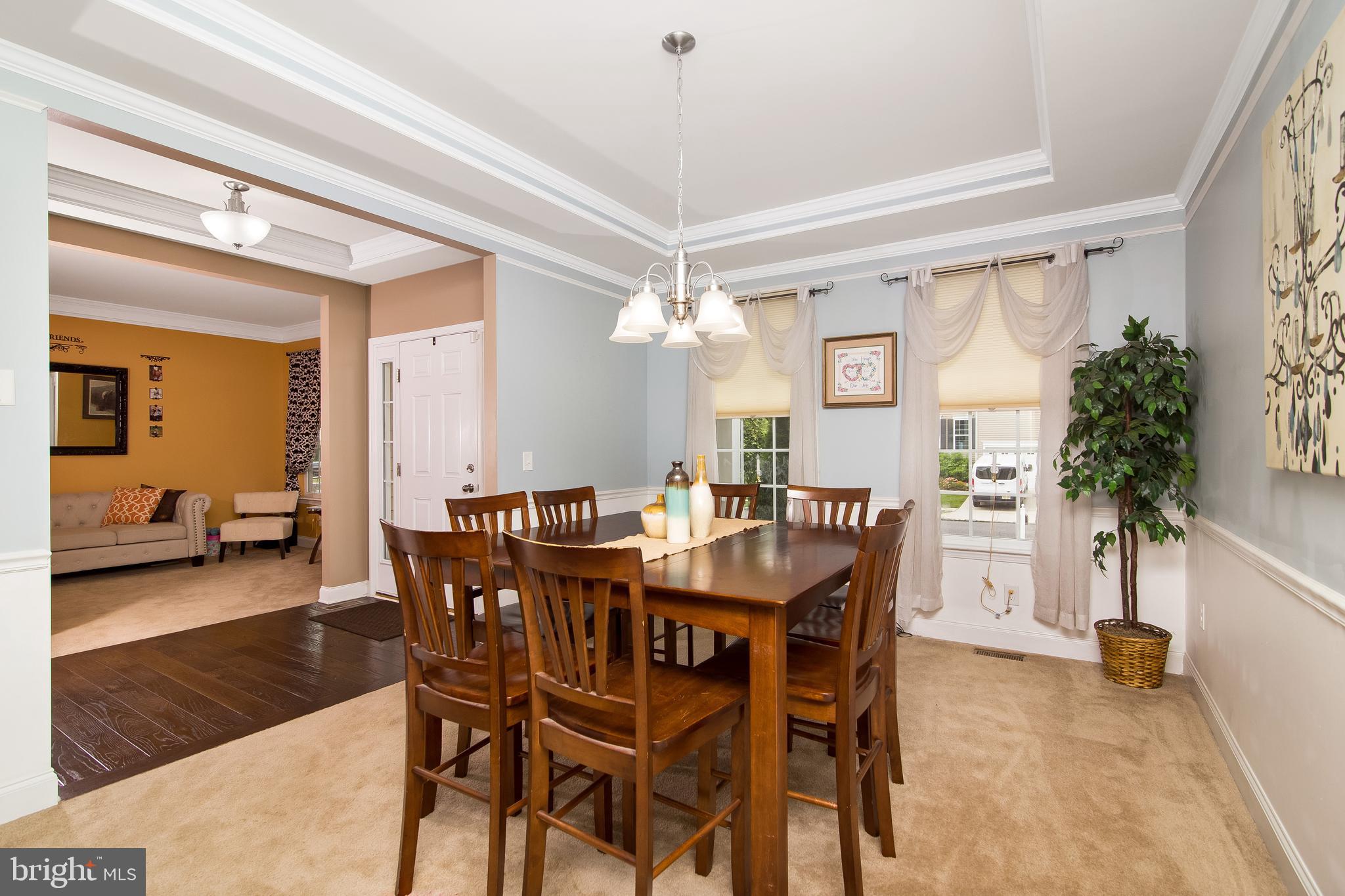 504 Windsor Road Mullica Hill, NJ 08062 - Photo 20 of 48 View of the Formal Dining Room with Tray Ceiling