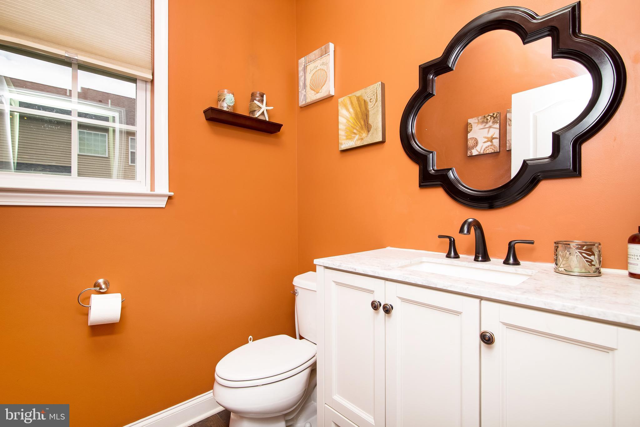 504 Windsor Road Mullica Hill, NJ 08062 - Photo 21 of 48 Lovely white Vanity in Half Bath on the main level