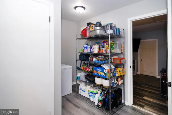 a view of storage and utility room