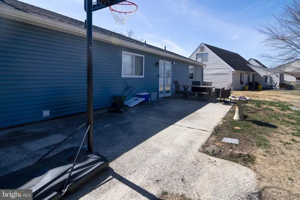 a backyard of a house