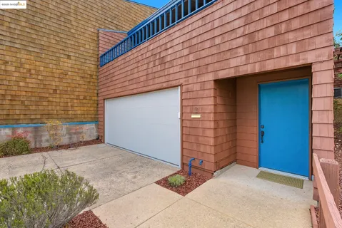 a backyard of a house