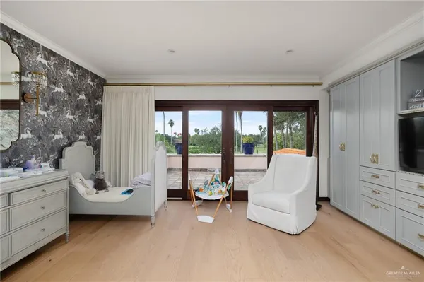 a view of a terrace with outdoor space