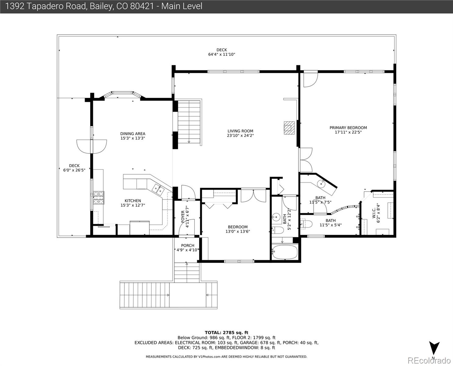 1392 Tapadero Road Bailey, CO 80421 - Photo 48 of 50 a picture of a floor plan