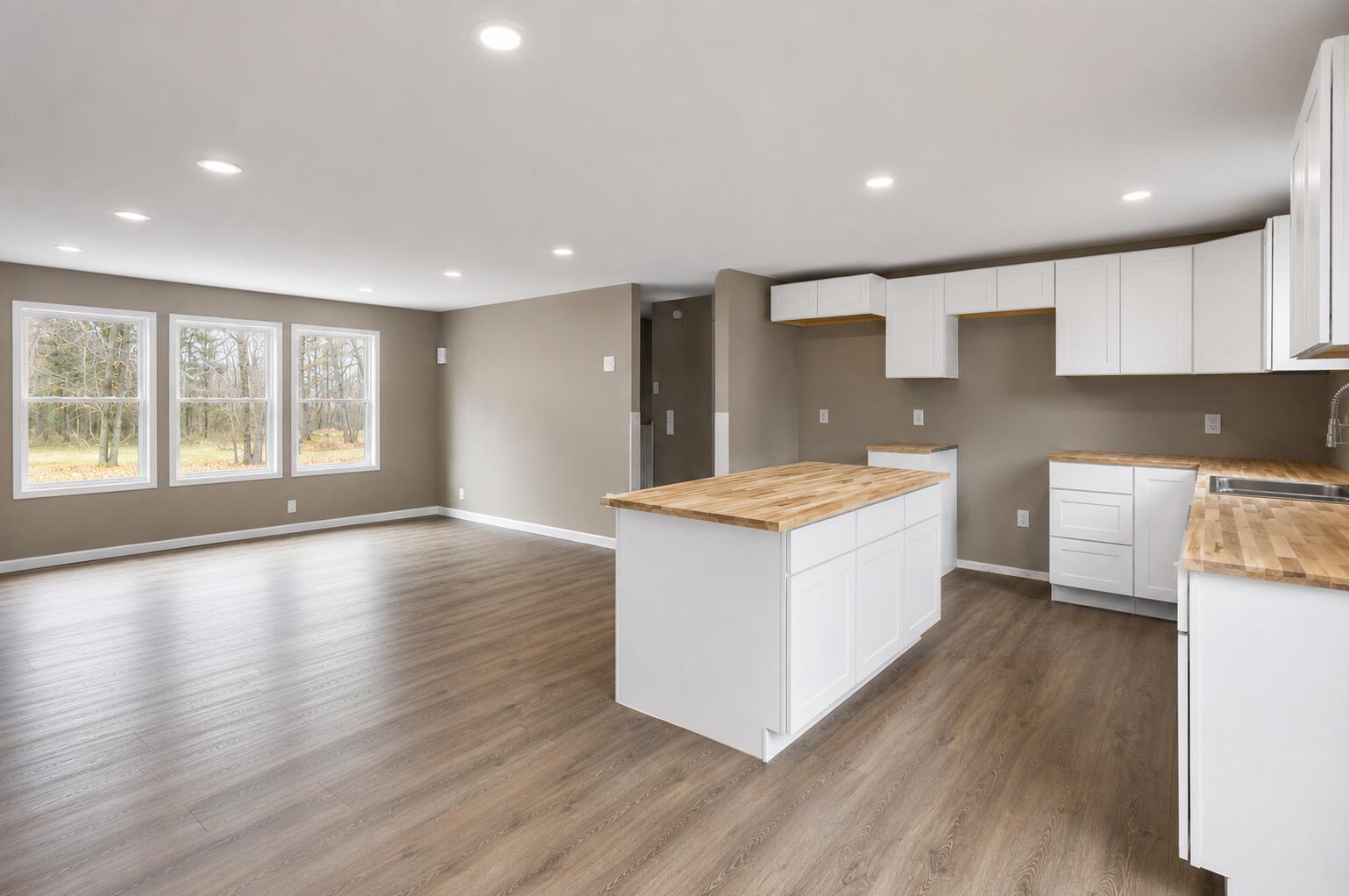 866 South Strong Road Strong, ME 04983 - Photo 8 of 30 Kitchen with Living Room View