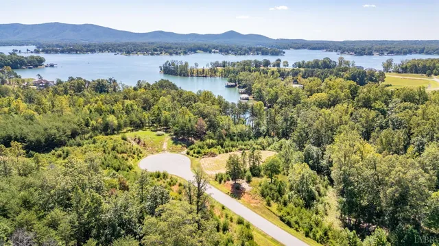 a view of lake and mountain