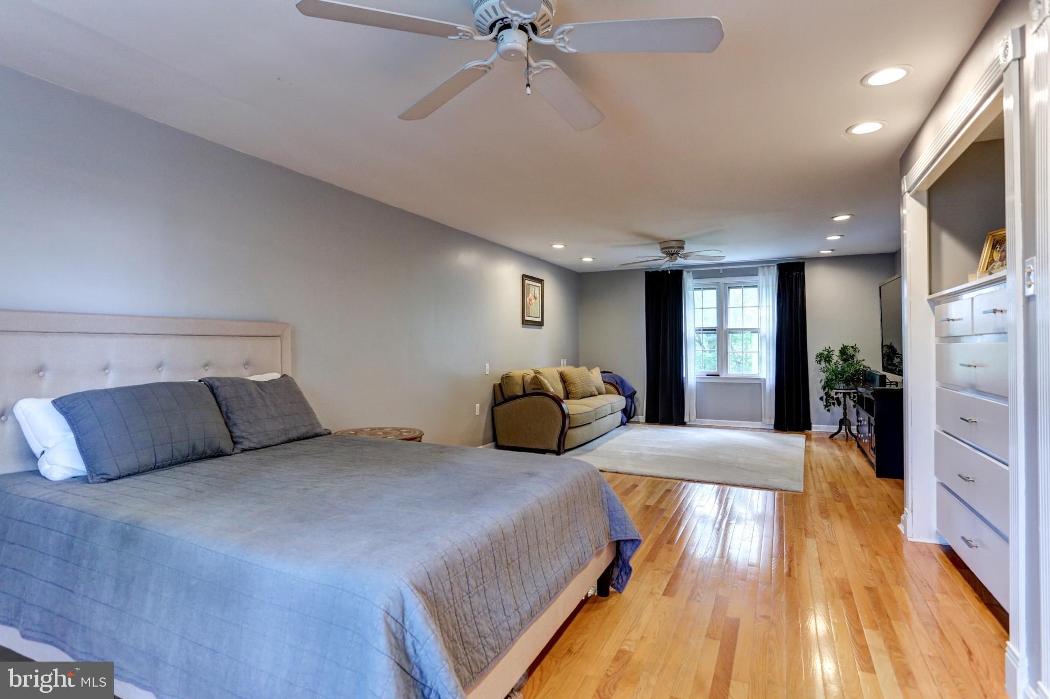 508 Gale Road Camp Hill, PA 17011 - Photo 33 of 50 a bedroom with double bed and a chandelier