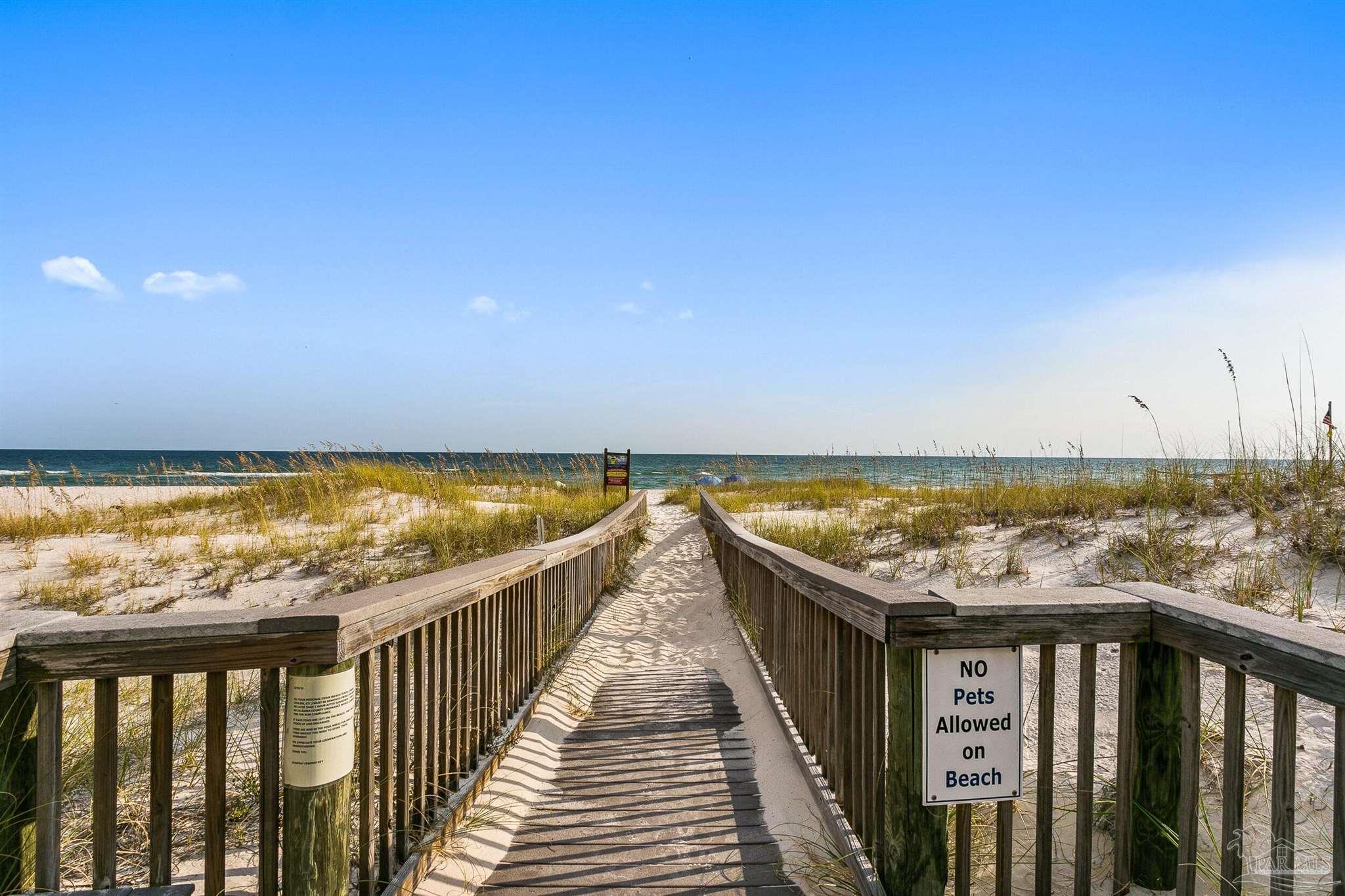 16285 Perdido Key Drive, Unit 424 Pensacola, FL 32507 - Photo 45 of 53 a view of a balcony with an ocean