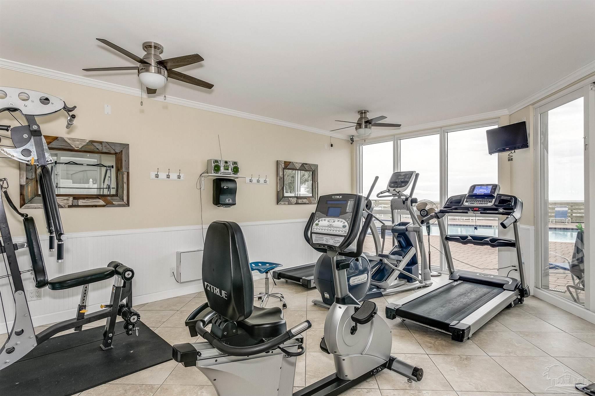 16285 Perdido Key Drive, Unit 424 Pensacola, FL 32507 - Photo 49 of 53 a view of a workspace with furniture and a window