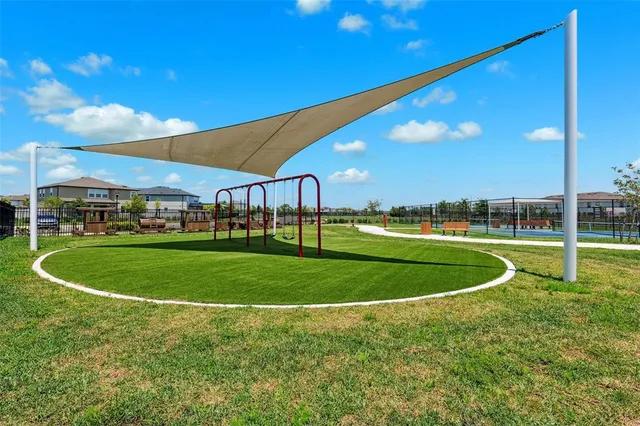 a view of a volley ball court