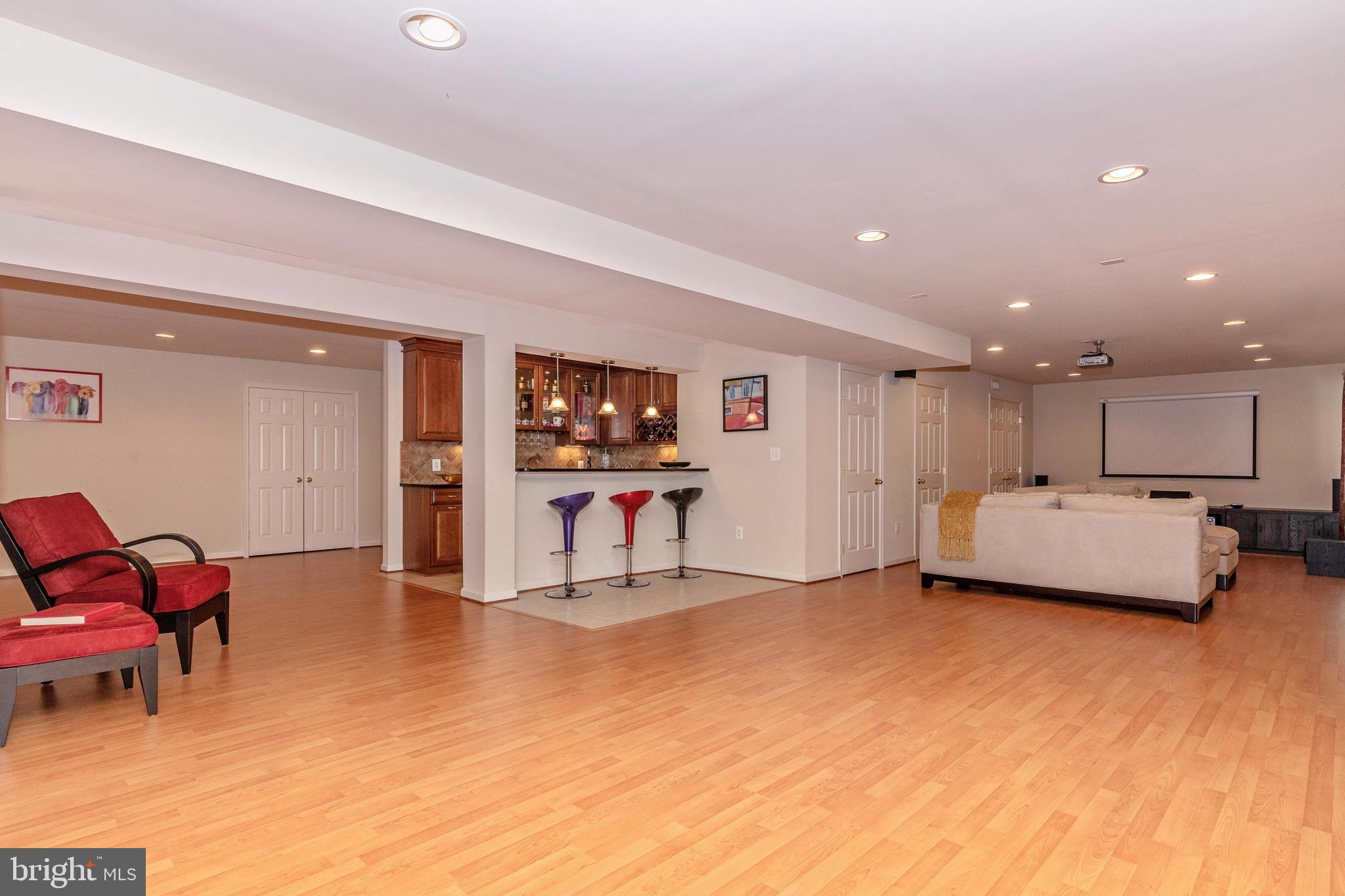 18510 Cornflower Road Boyds, MD 20841 - Photo 81 of 100 Theatre area/bar area.... very spacious