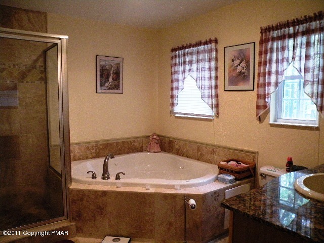 131 Ridge Road Pocono Lake, PA 18347 - Photo 8 of 15 a bathroom with a tub and a sink