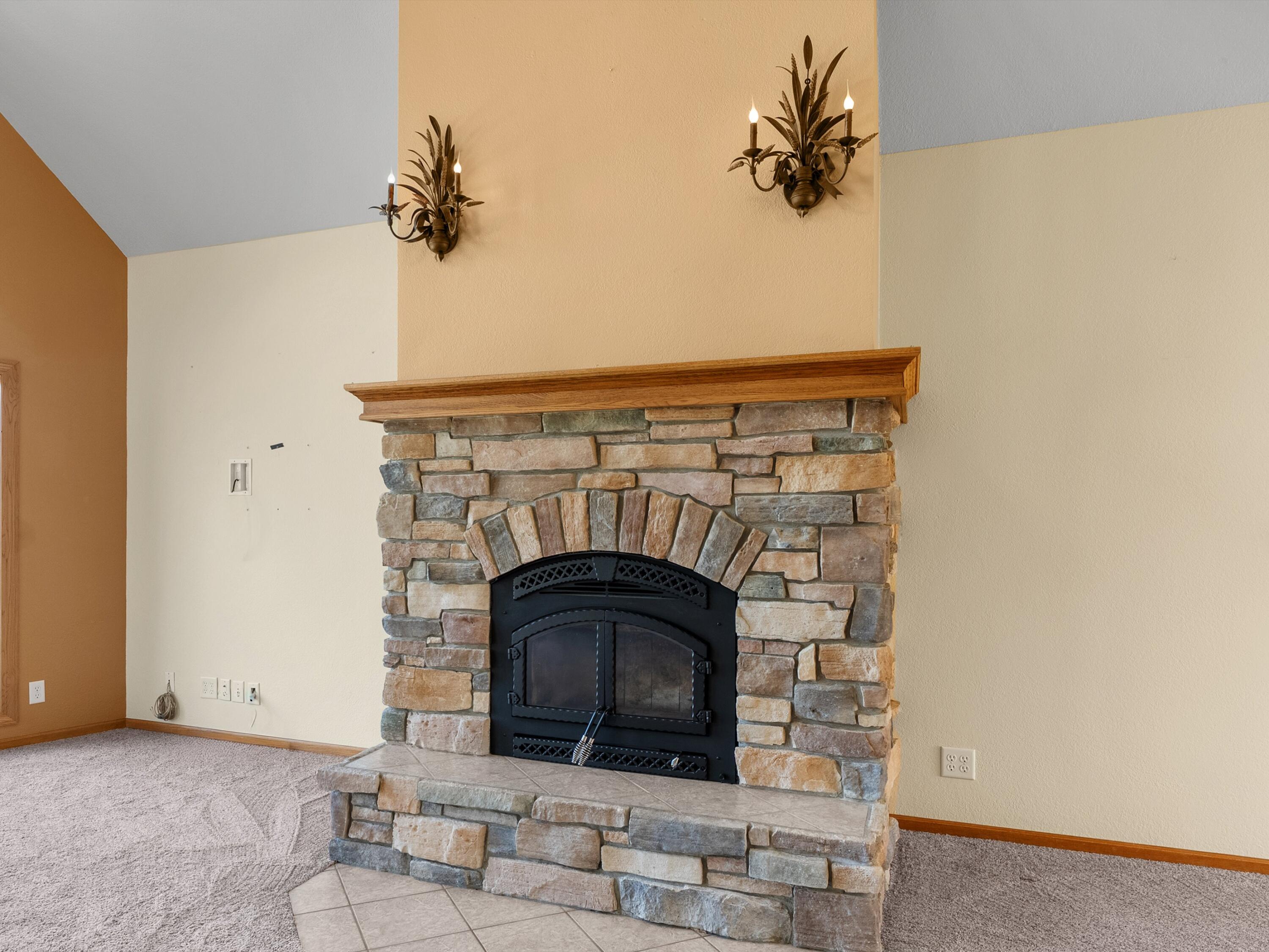 4818 Maplecrest Ridge Road Franklin, WI 54247 - Photo 8 of 62 Stone Fireplace