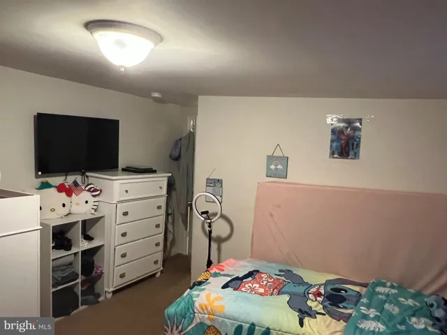 a room with toys and a flat screen tv