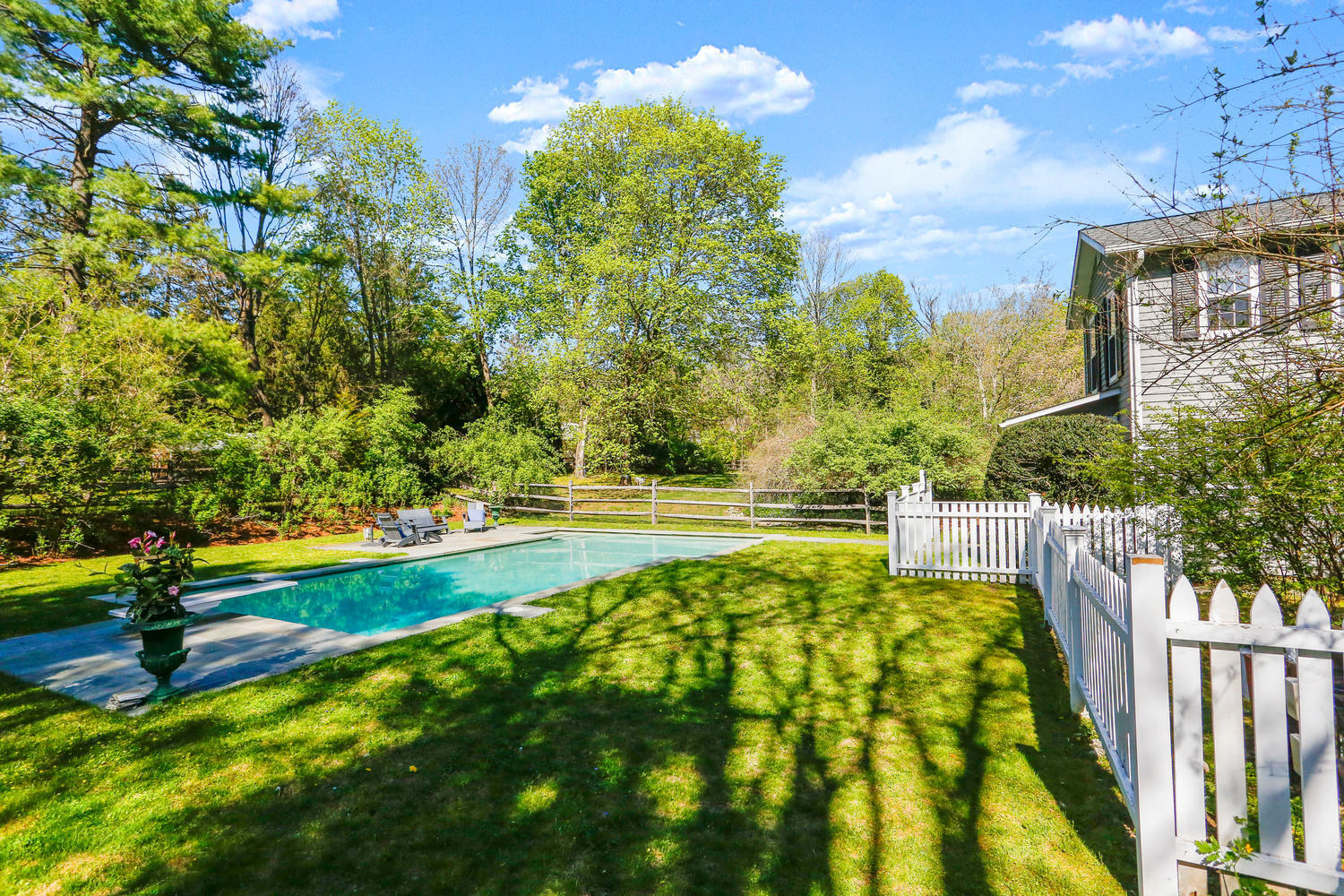 31 Jelliff Mill Road New Canaan, CT 06840 - Photo 38 of 51 a view of yard with swimming pool