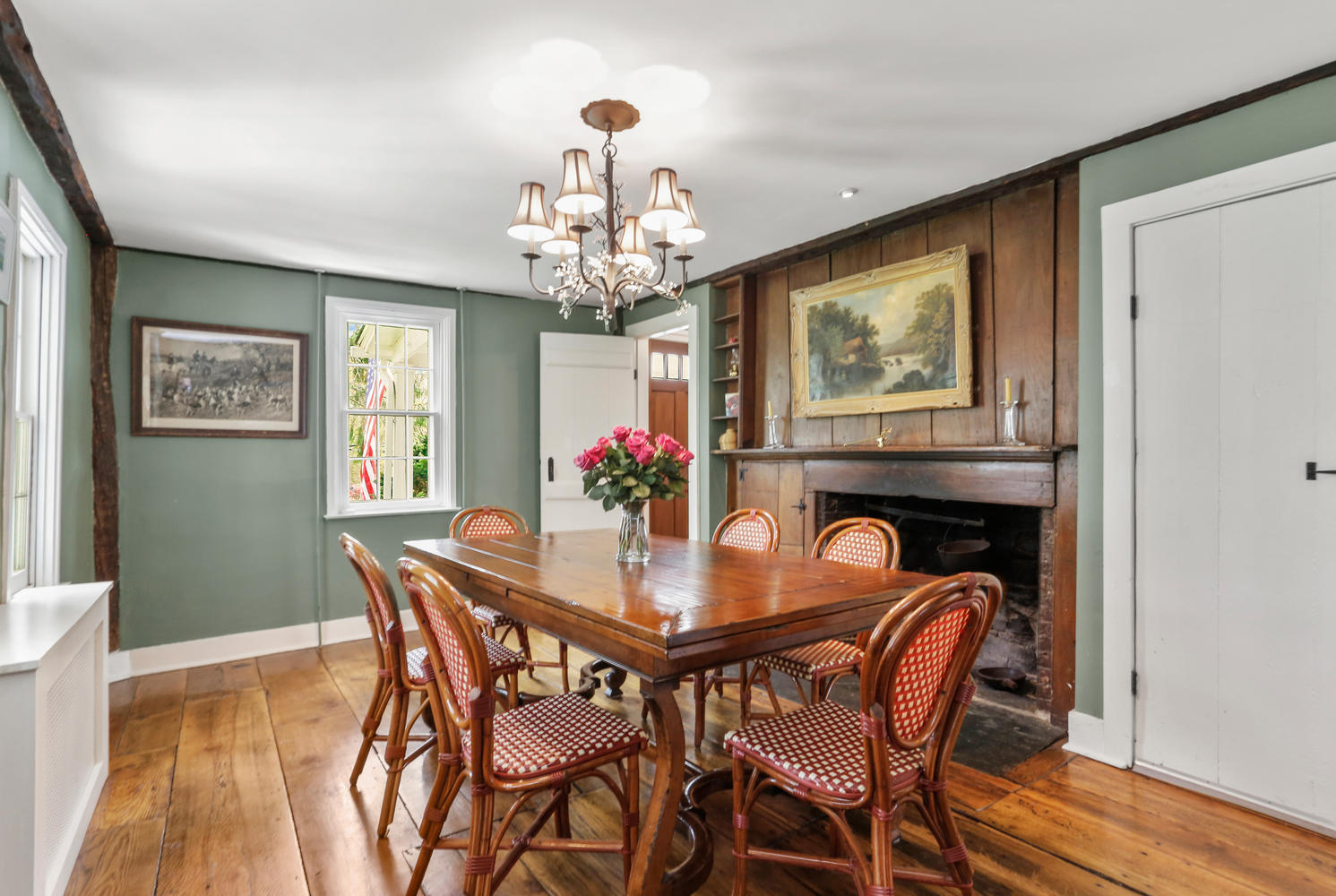 31 Jelliff Mill Road New Canaan, CT 06840 - Photo 9 of 51 a view of a dining room with furniture and chandelier