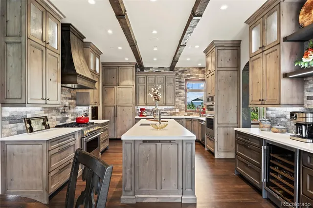 a room with lots of counter space