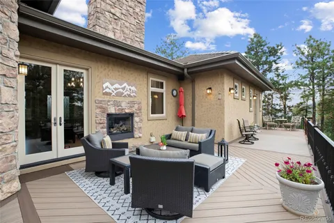 a view of swimming pool with a patio