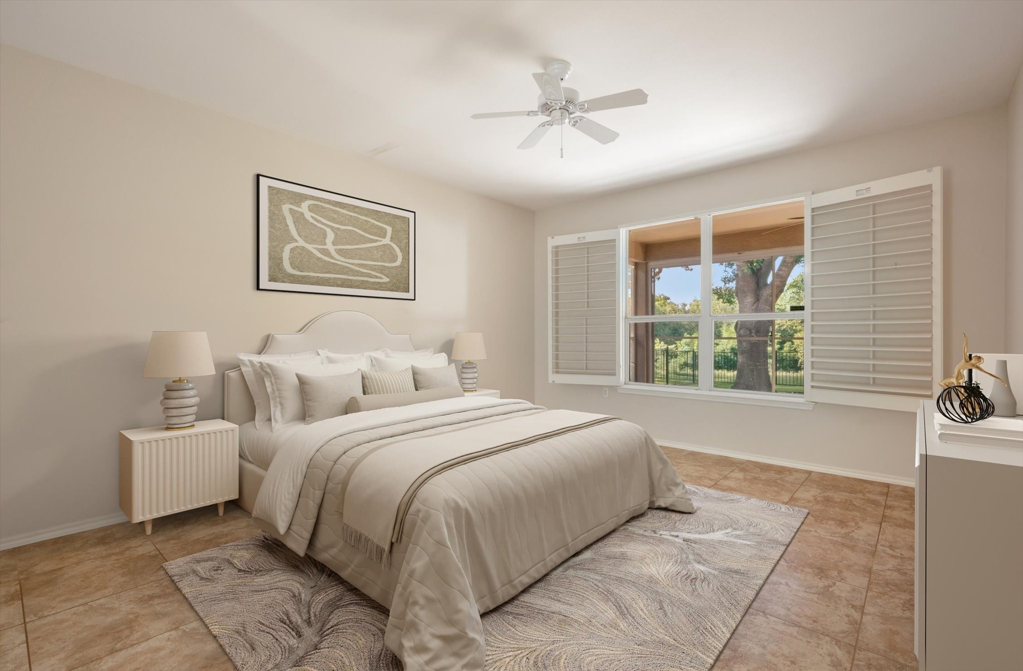 126 Trail Rider Way Georgetown, TX 78633 - Photo 15 of 30 a spacious bedroom with a bed and a window