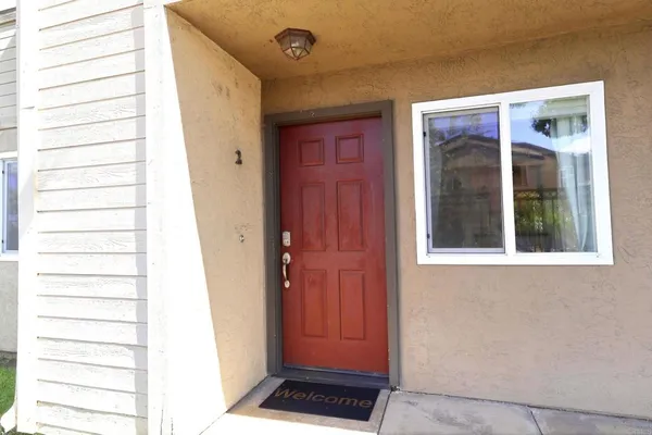 a view of front door
