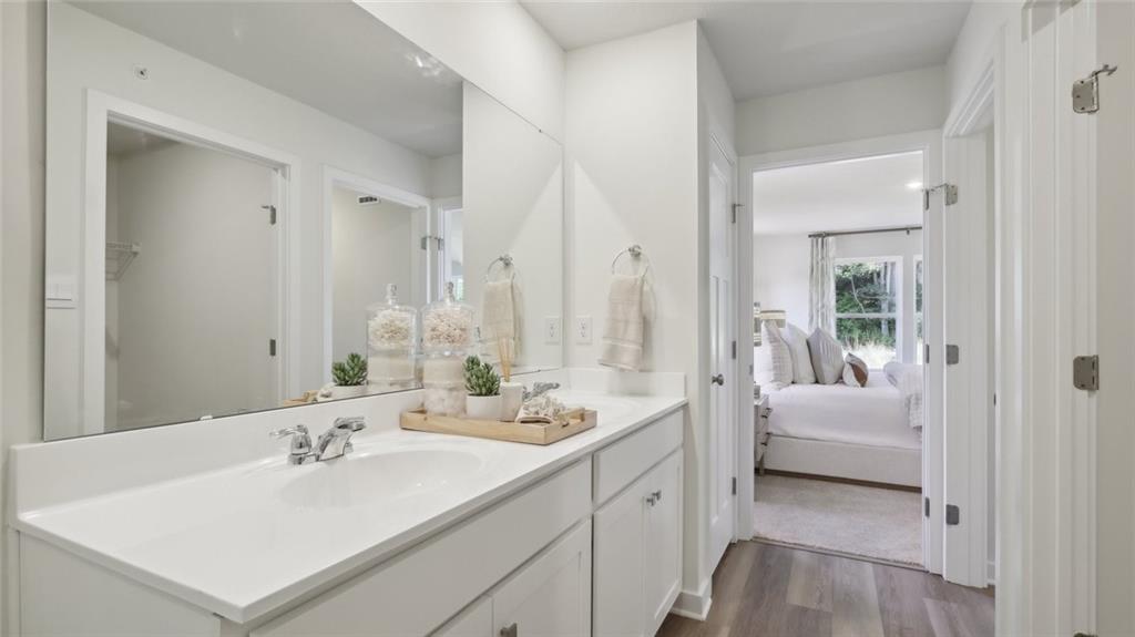160 River Rdg Drive Moon Township, PA 15108 - Photo 13 of 17 a en suite bathroom with a sink and a mirror
