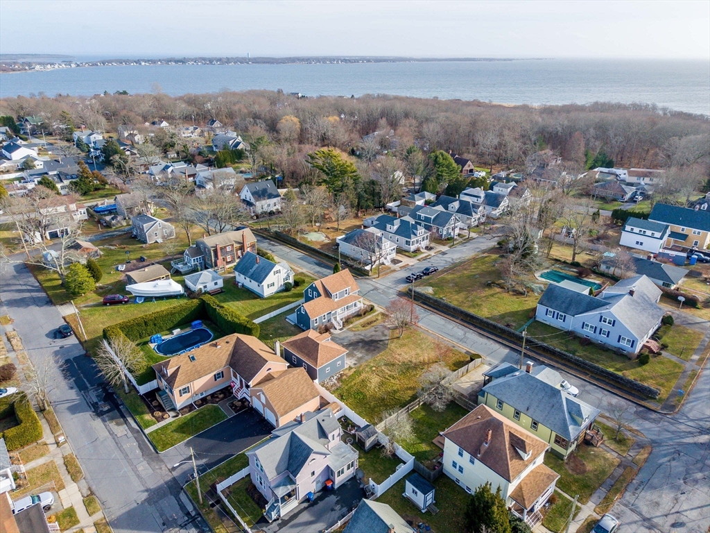 32 Cedar Street Fairhaven, MA 02719 - Photo 22 of 28 an aerial view of a house with a garden
