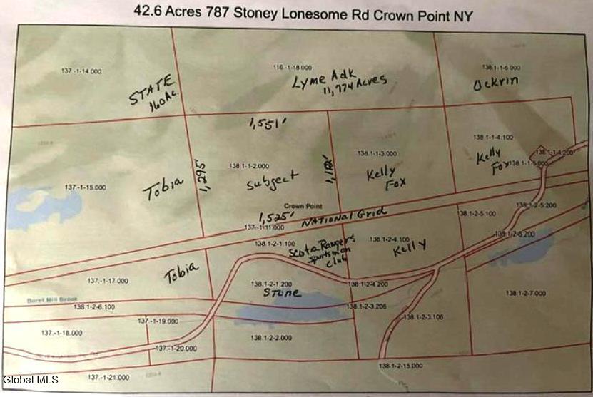 787 Stoney Lonesome Road Crown Point, NY 12928 - Photo 33 of 33 map