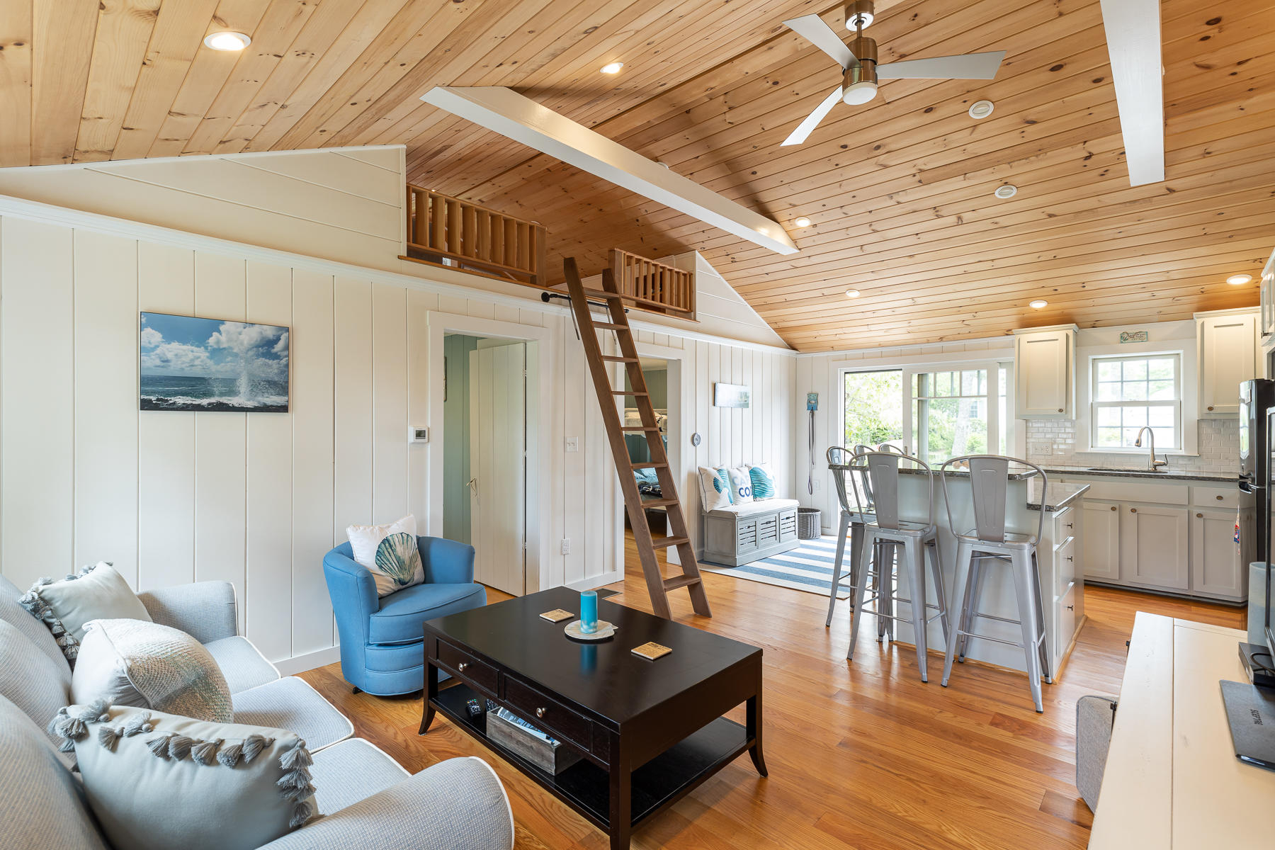 16 Edwards Road Dennis Port, MA 02639 - Photo 25 of 46 a living room with furniture and wooden floor
