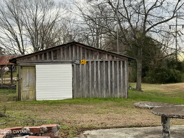 a backyard of a house