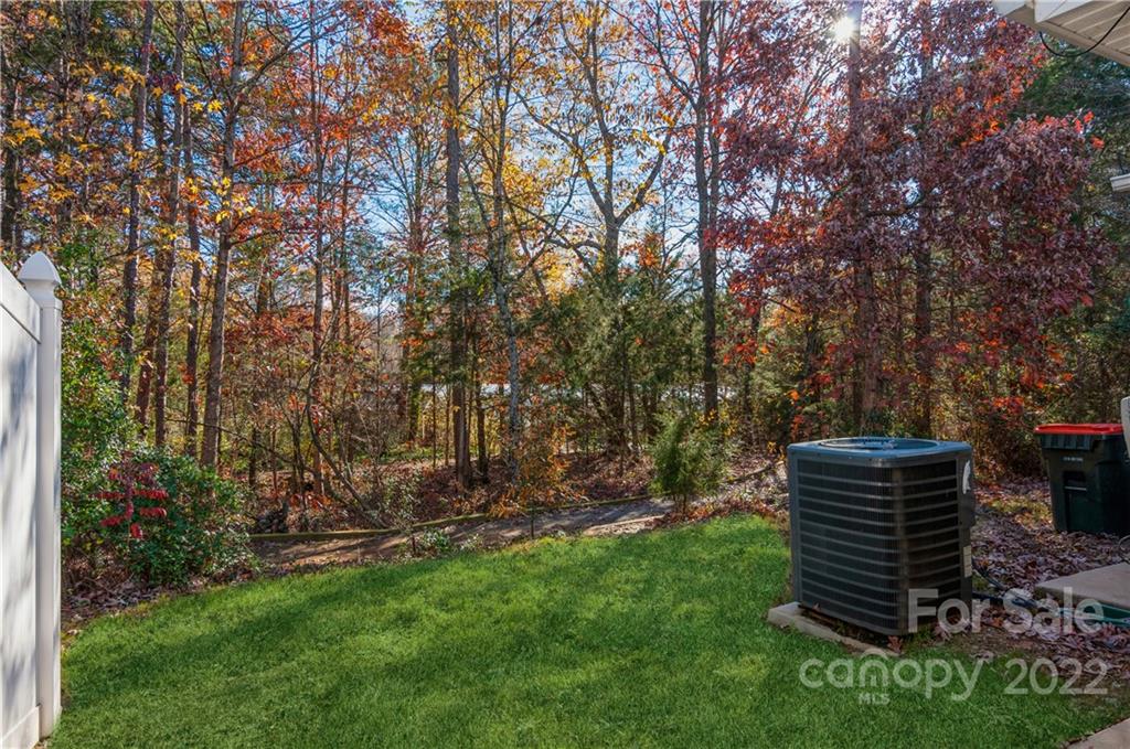 447 Hunters Dance Road, Unit 27 Fort Mill, SC 29708 - Photo 27 of 38 a view of a backyard with plants and trees