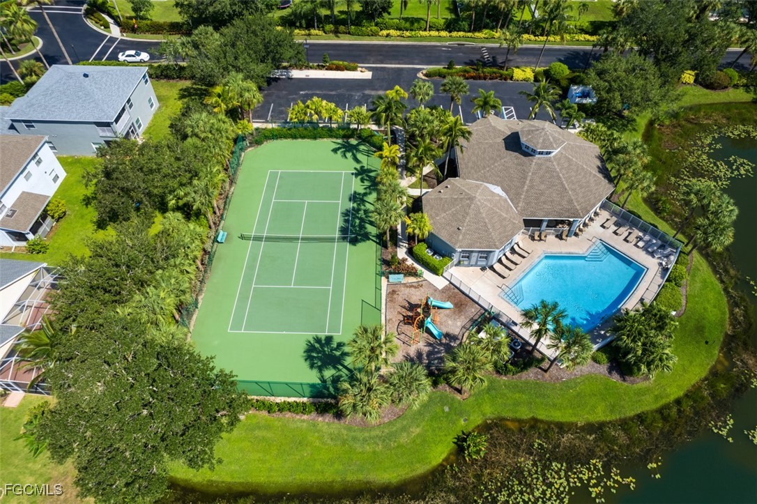 8916 Fawn Ridge Drive Fort Myers, FL 33912 - Photo 43 of 49 an aerial view of a house with garden space and street view