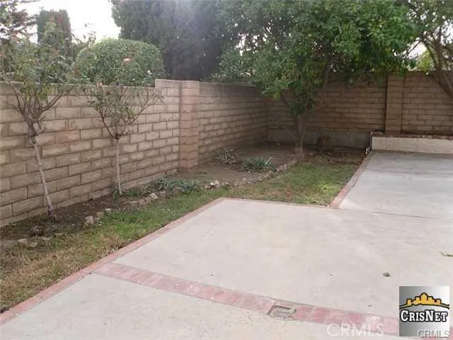 a backyard of a house