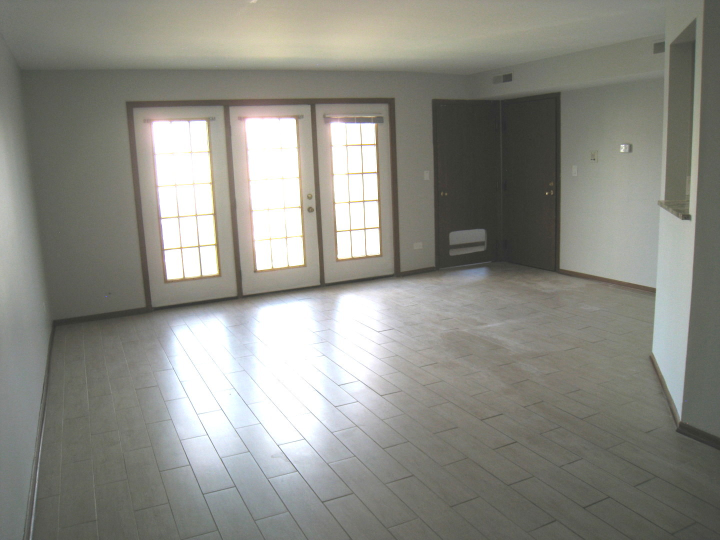 1235 Harding Avenue, Unit 302 Des Plaines, IL 60016 - Photo 11 of 22 an empty room with wooden floor and windows